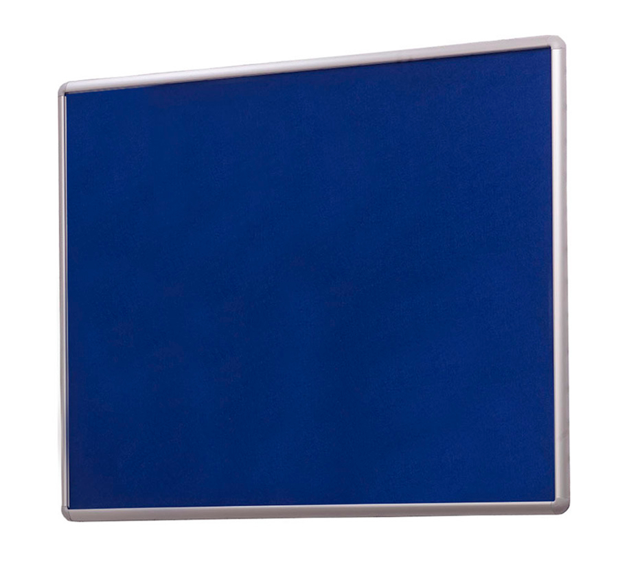 Aluminium Framed SmartShield Noticeboard in Blue